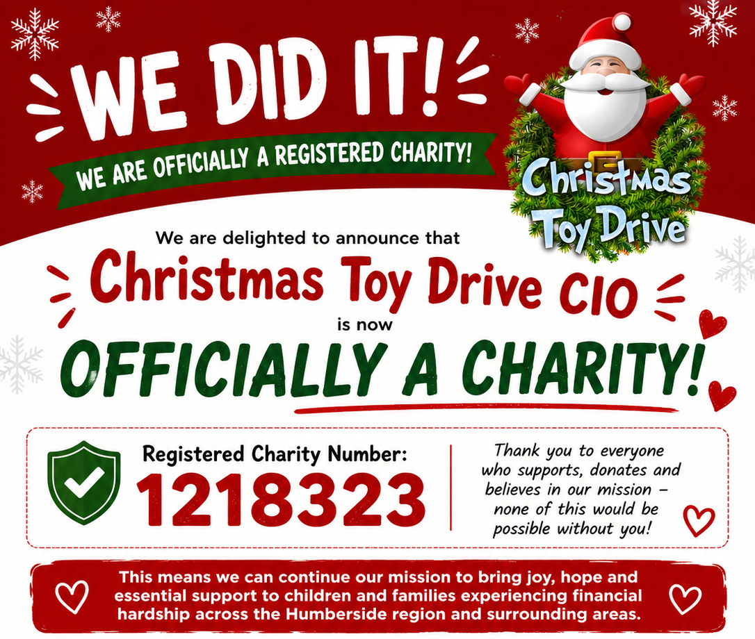 Christmas Toy Drive Becomes an Official Registered Charity