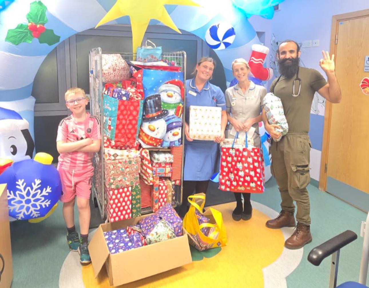 Christmas Gifts Delivered Across Local Children’s Hospital Wards