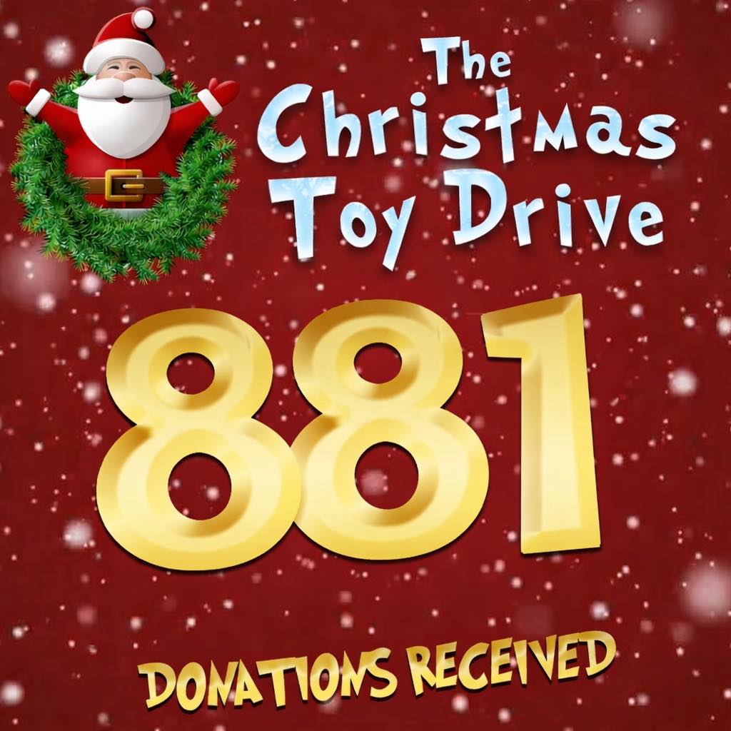 881 Presents Donated in Our Biggest Toy Drive Yet